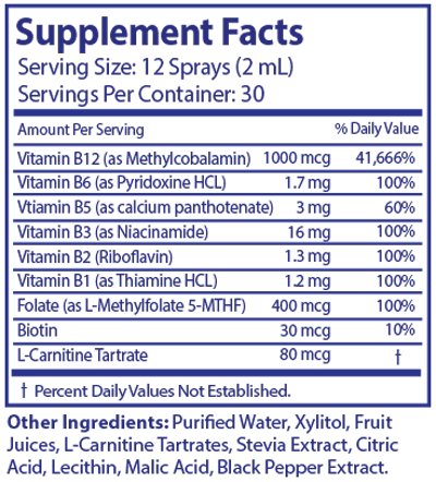 LipoZome-B with LADS Supplement Facts Label