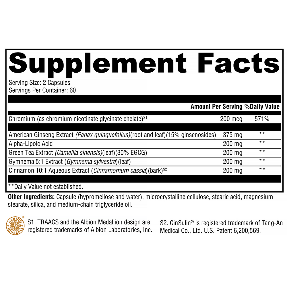 CinnDromeX™ Supplement Facts Label