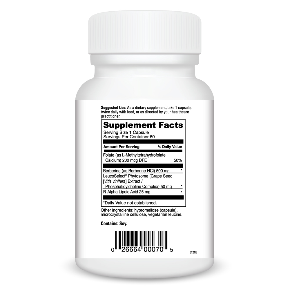 Berberine Force Supplement Facts Label