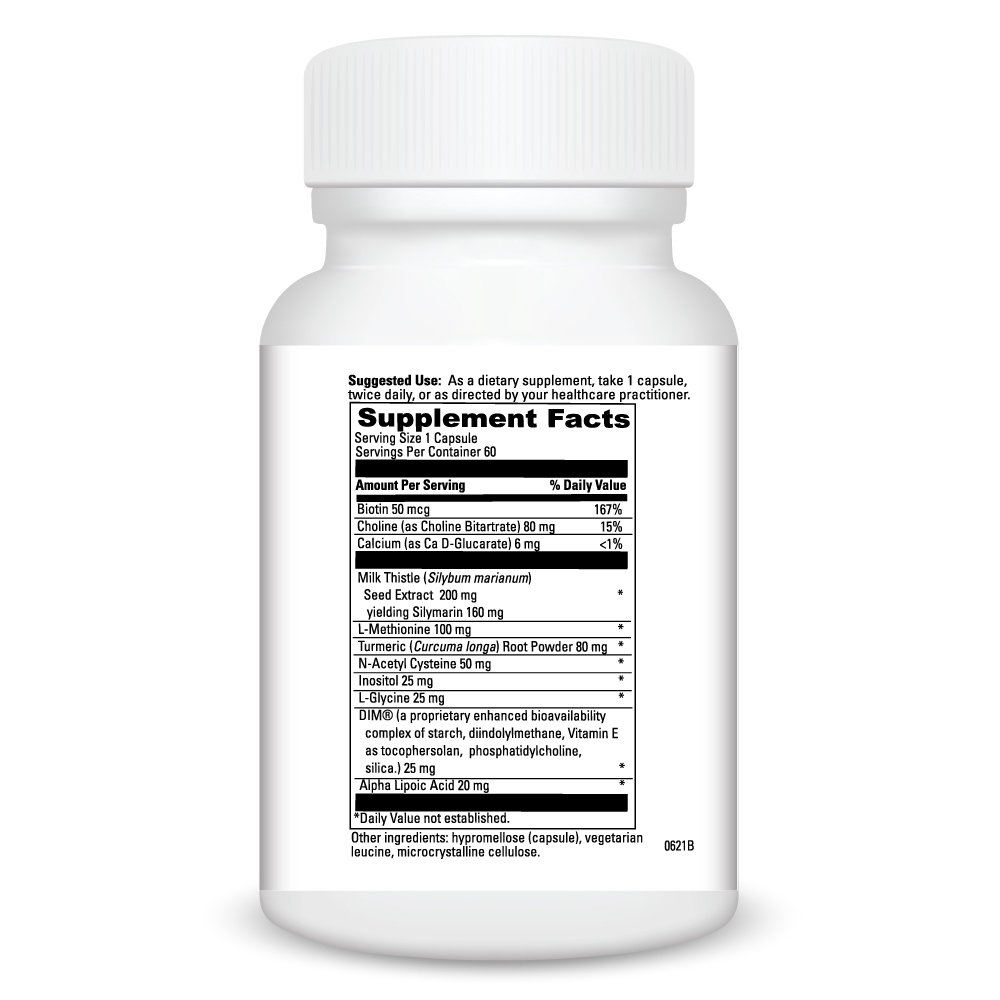 Hepaticlear Supplement Facts Label