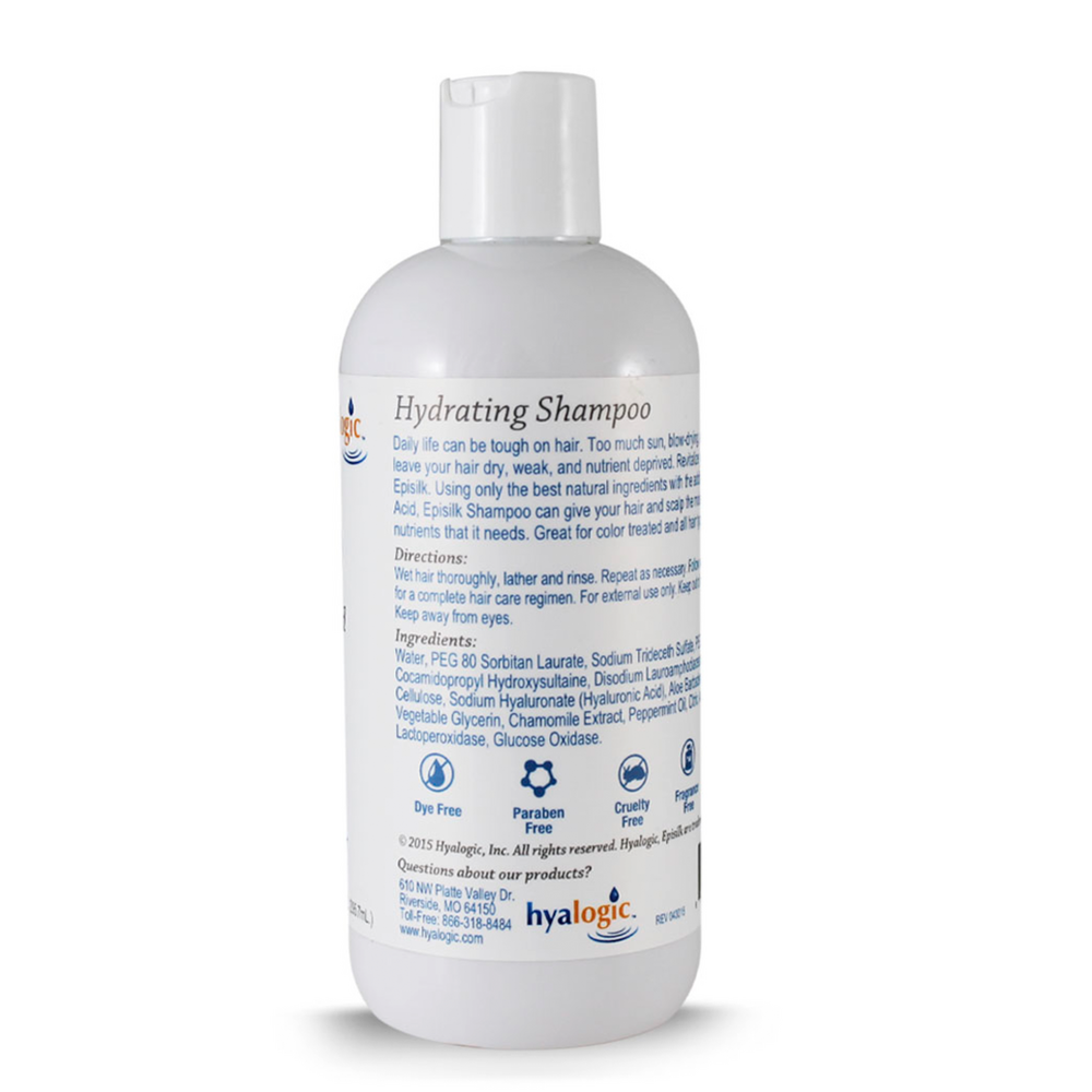 Shampoo with Hyaluronic Acid Supplement Facts Label