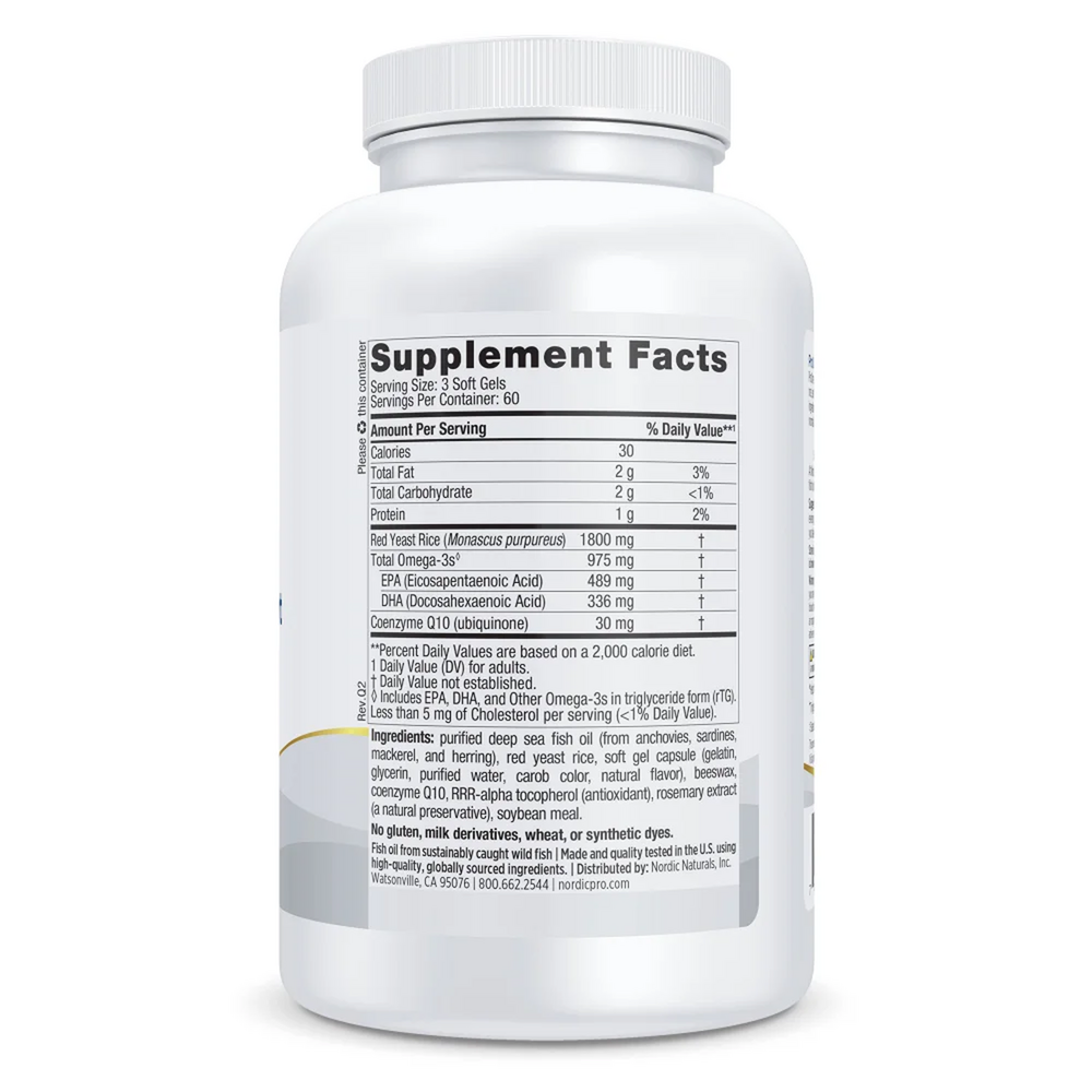 ProOmega Cholesterol Support (Formerly ProOmega LDL) Supplement Facts Label