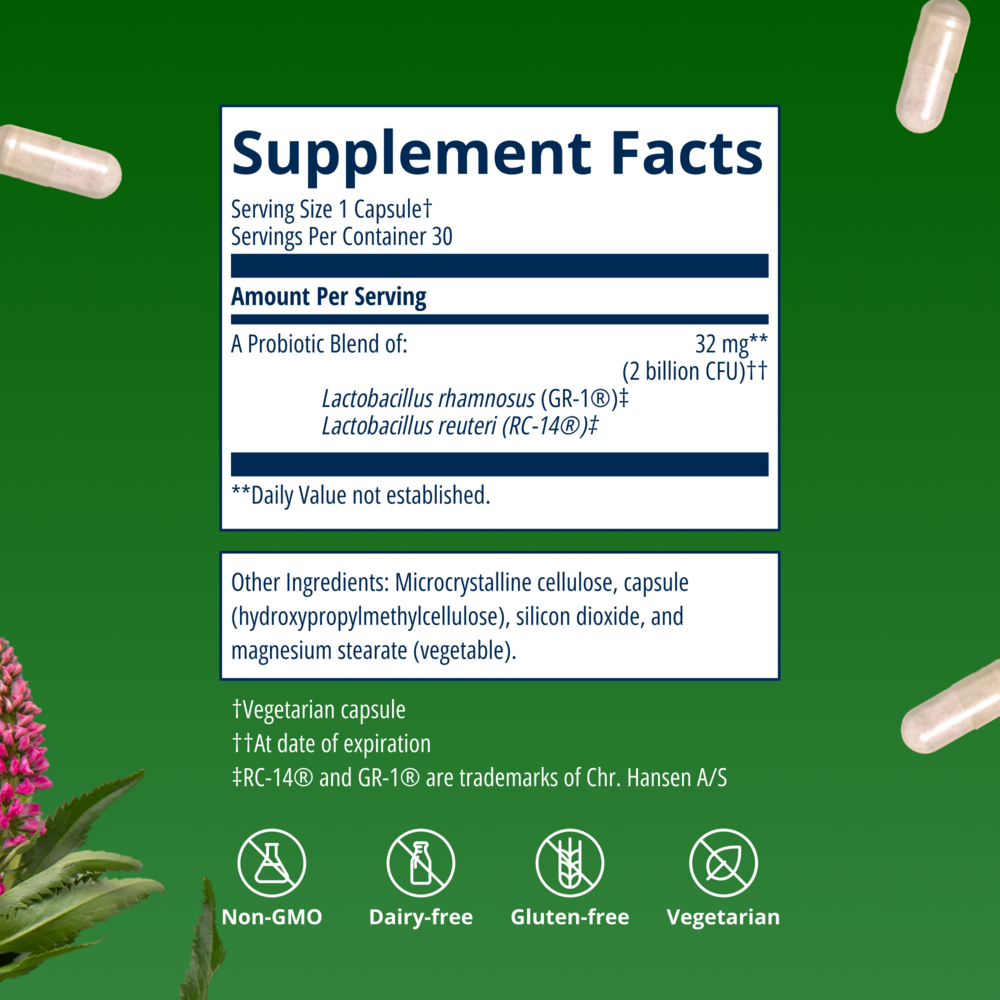 UltraFlora Women's Supplement Facts Label
