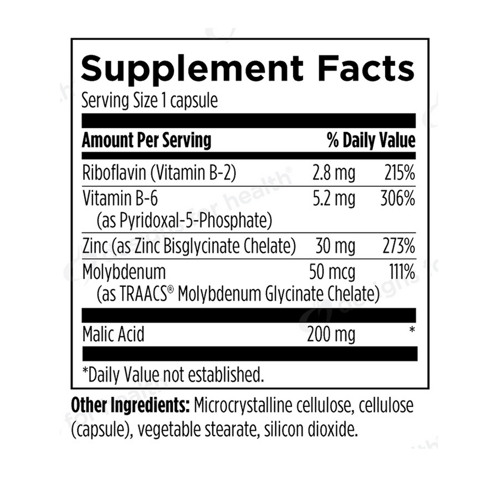 Zinc Supreme Supplement Facts Label