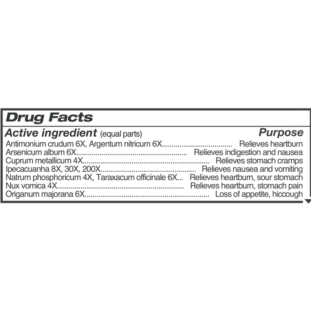 GUNA-Stomach Plus Supplement Facts Label