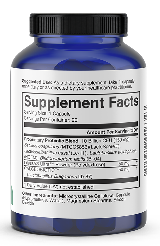 DISCONTINUED (Click for Product Substitute) - ProBio-3 Supplement Facts Label