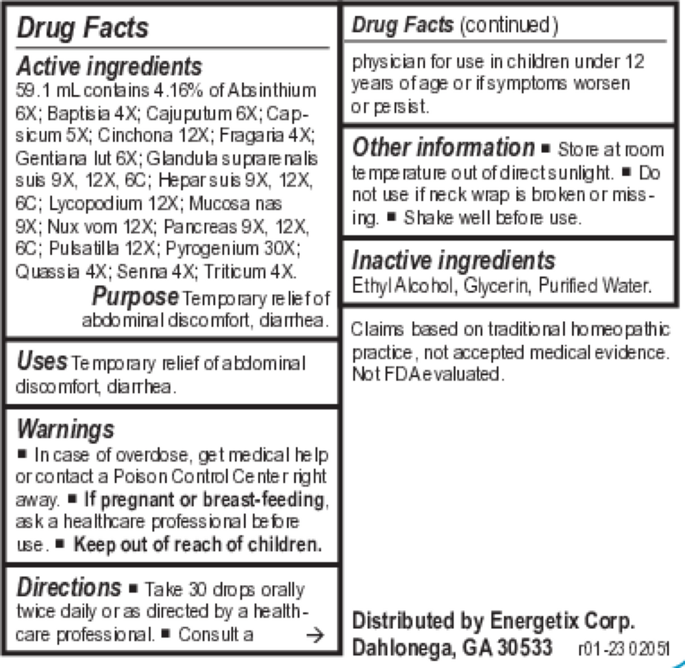 Amoeba-Chord Supplement Facts Label