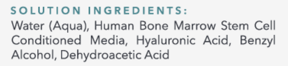 AnteAGE Home Microneedling Kit Supplement Facts Label