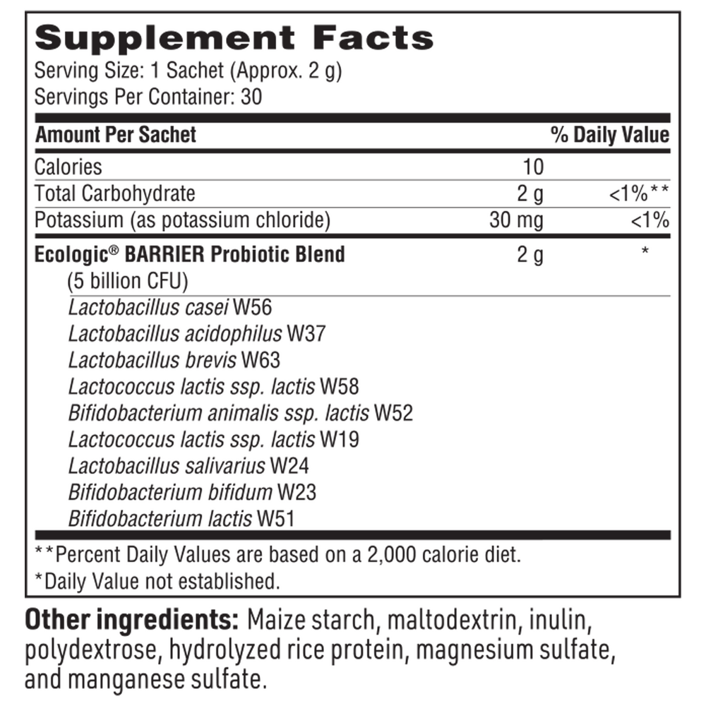 Target gb-X Supplement Facts Label