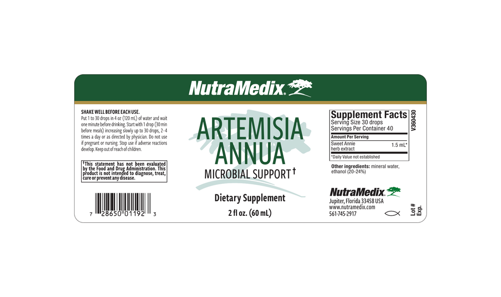 Artemesia Annua Supplement Facts Label