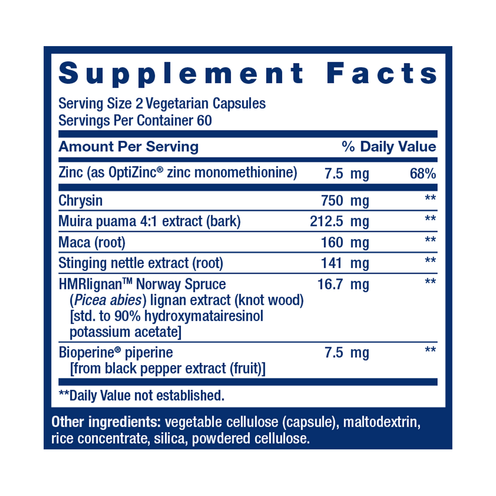Super Miraforte with Standardized Lignans Supplement Facts Label