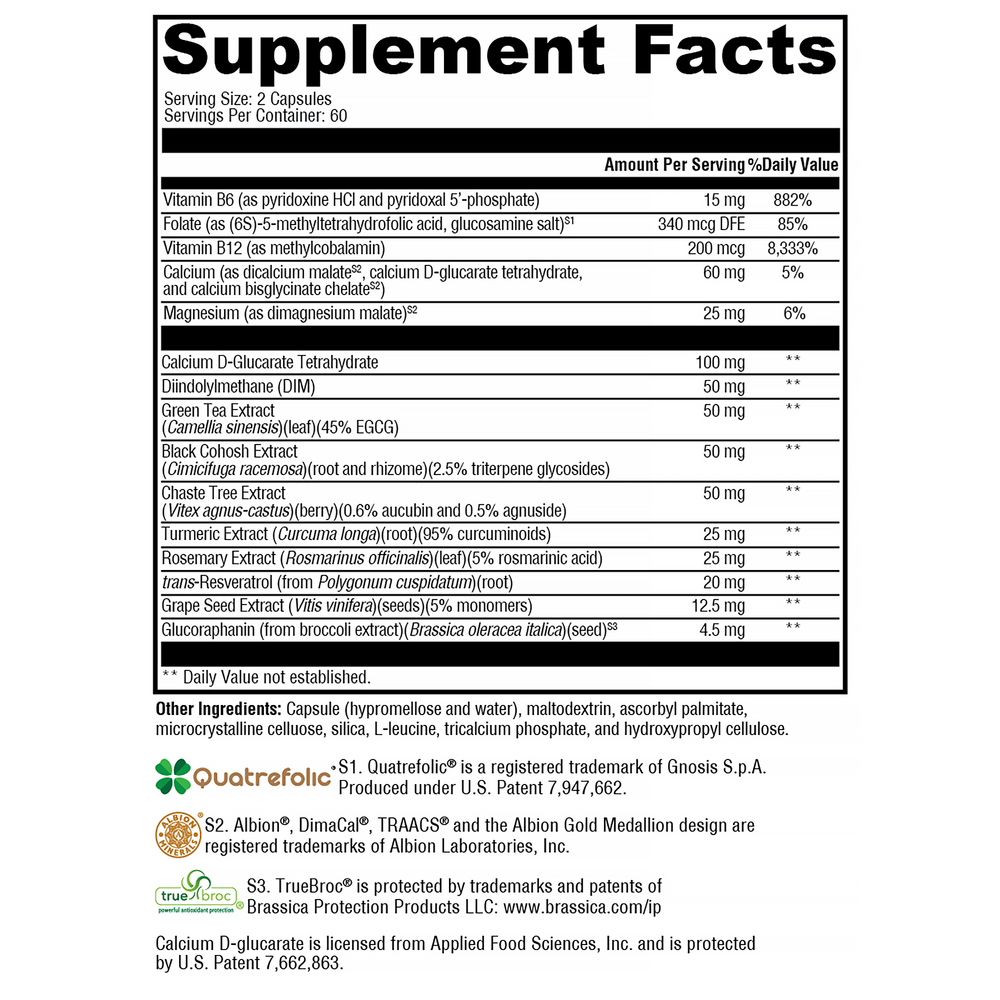Femquil® Supplement Facts Label