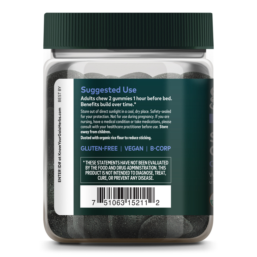 Sleep Gummies Supplement Facts Label