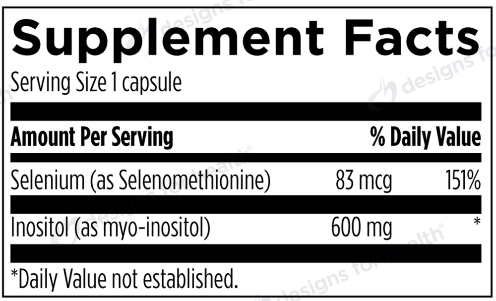Thyrommune™ Supplement Facts Label