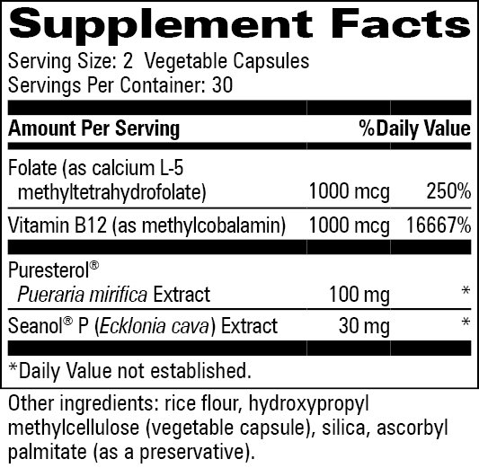 Gyne-Andro-Plex Supplement Facts Label