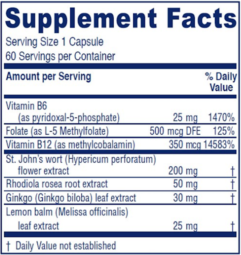 Uplift Supplement Facts Label
