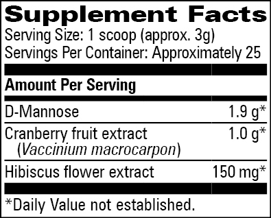 U-Tract Complete Supplement Facts Label