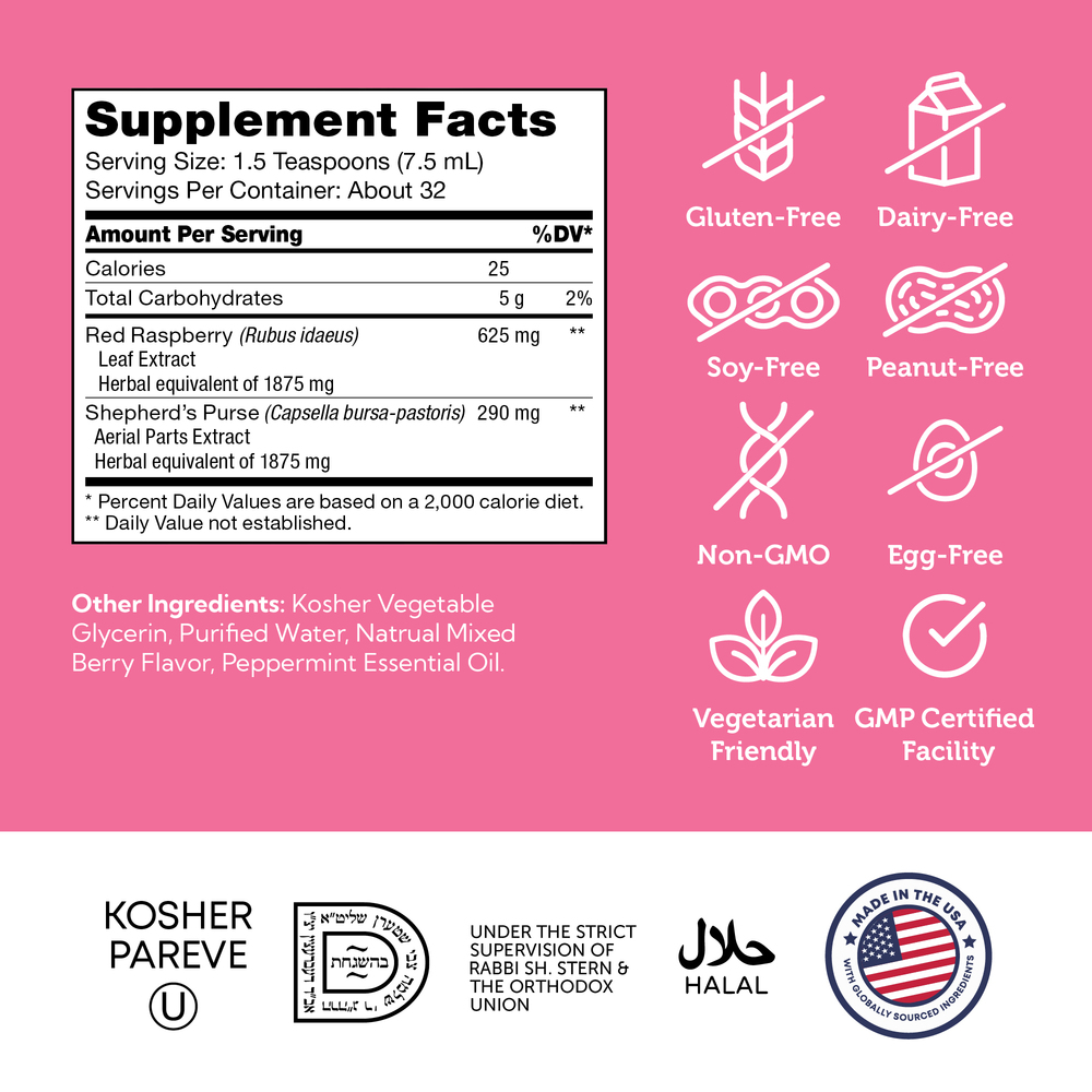 PureBerry+Purse Supplement Facts Label