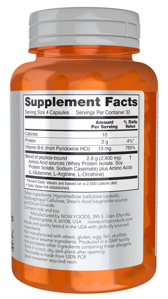 Amino Complete Supplement Facts Label