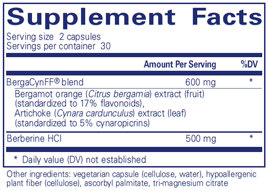 Lipid Support Complex Supplement Facts Label