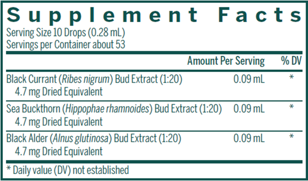 Vrl-gen Supplement Facts Label