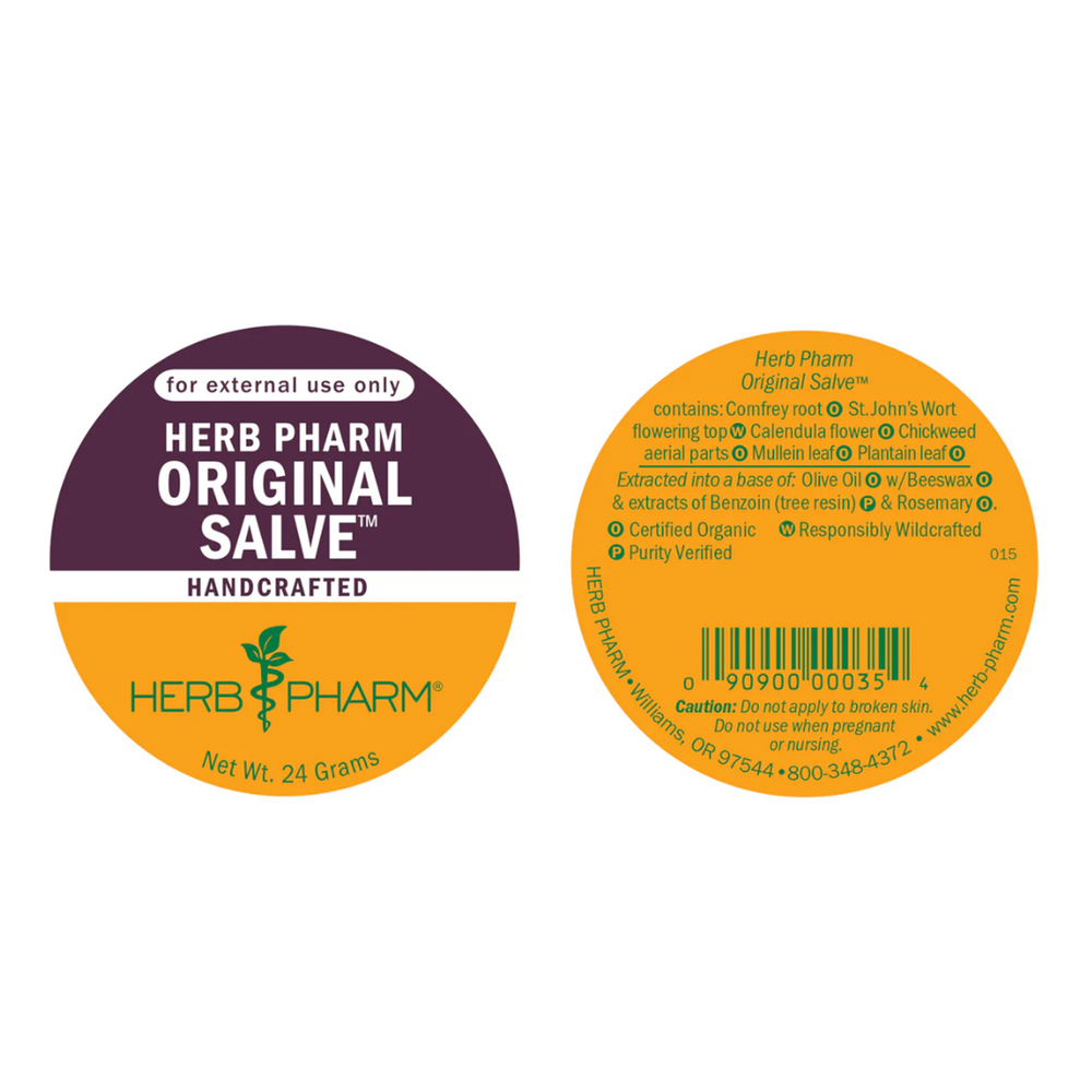 Original Salve Supplement Facts Label