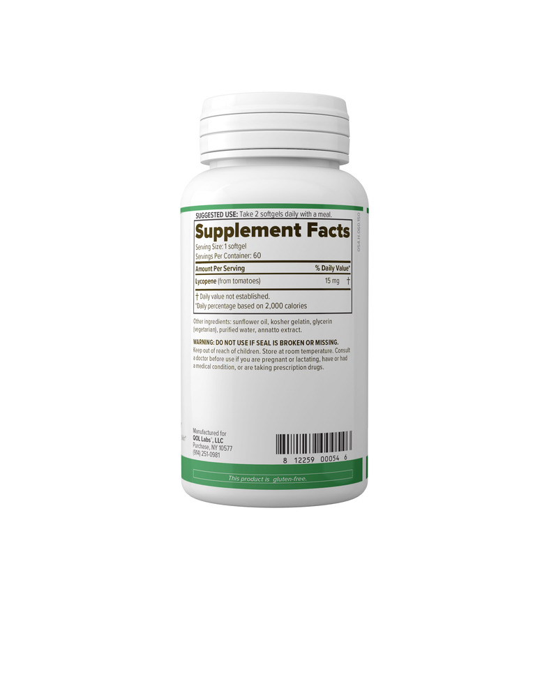 LycoCell Supplement Facts Label