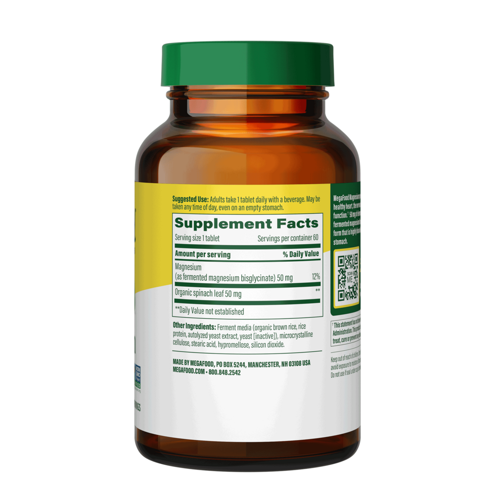 Magnesium Supplement Facts Label