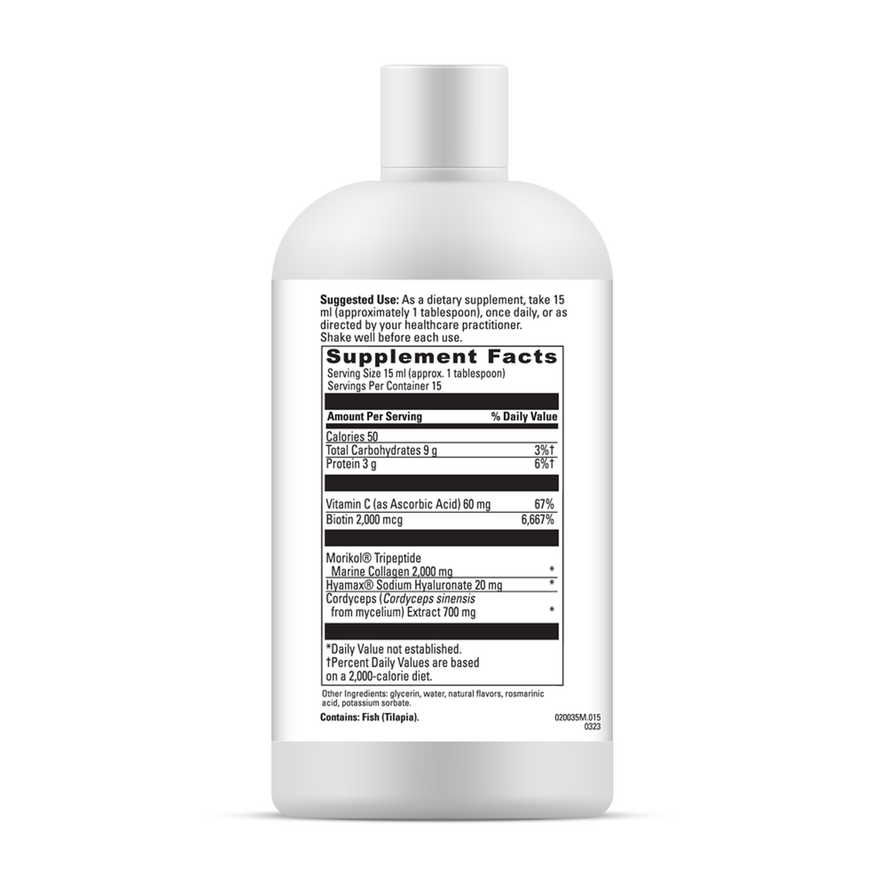 Collagen Flex (Toasted Cinnamon) Supplement Facts Label