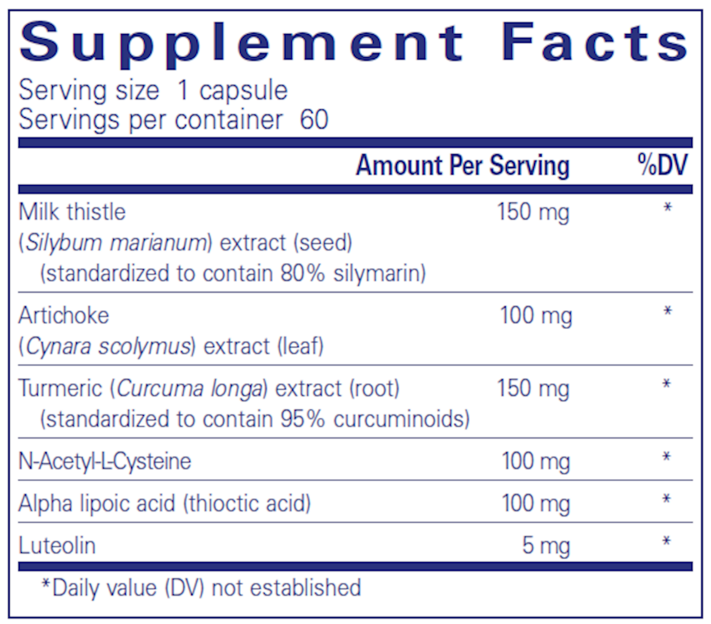 LVR Formula 120 Count Supplement Facts Label