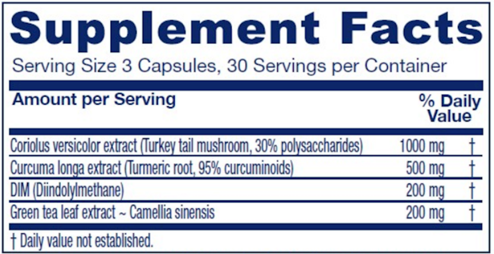 CCDG Blend Supplement Facts Label