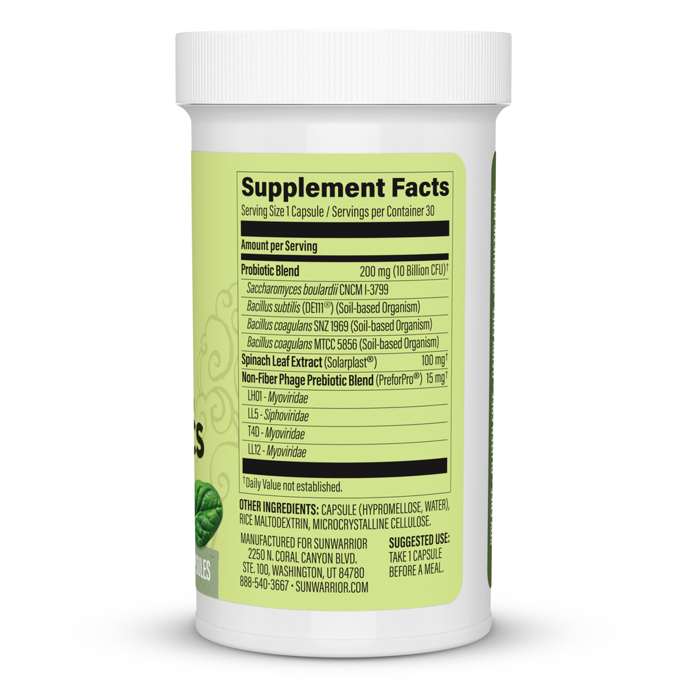 Soil-Based Probiotics Supplement Facts Label
