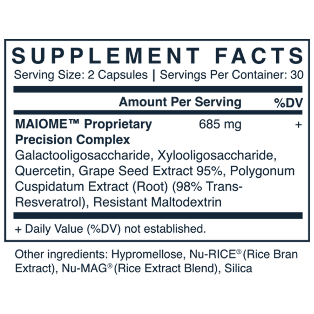 No. 59 - GI: Daily Regularity Supplement Facts Label