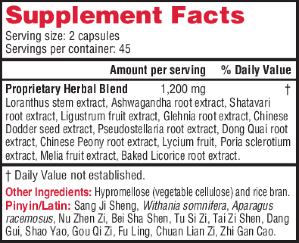 Fertile Garden Supplement Facts Label