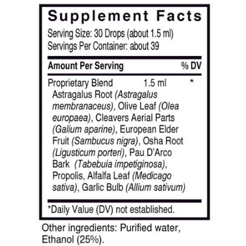 Propolicom Supplement Facts Label