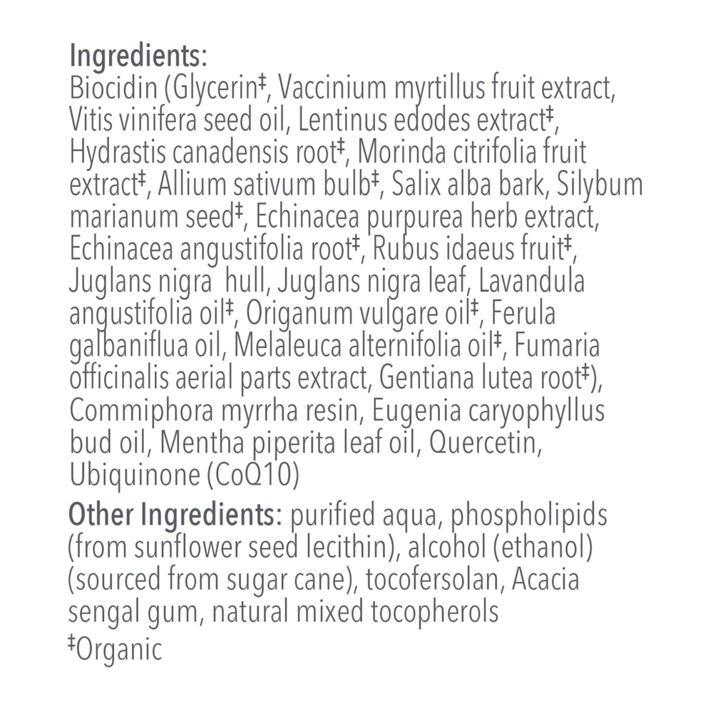 Dentalcidin LS - Liposomal Oral Care Solution Supplement Facts Label