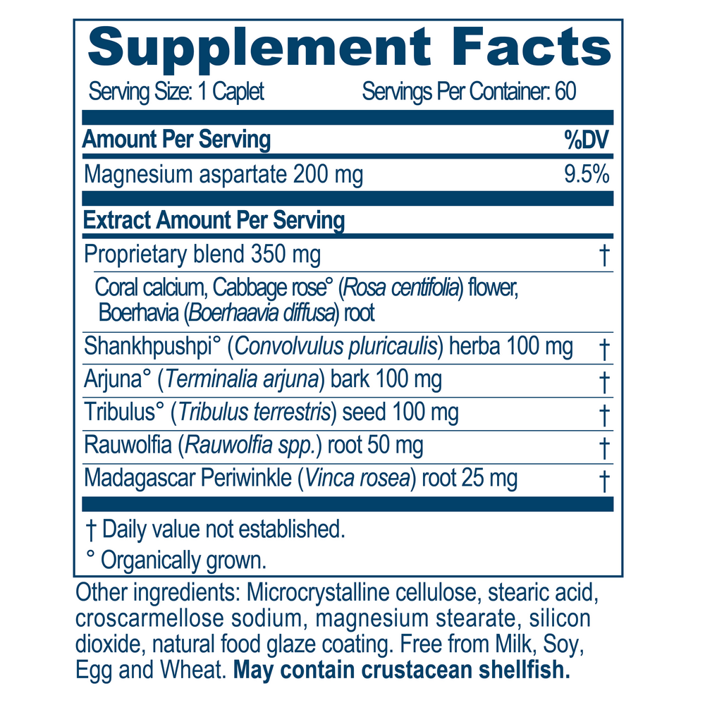 Carditone Supplement Facts Label