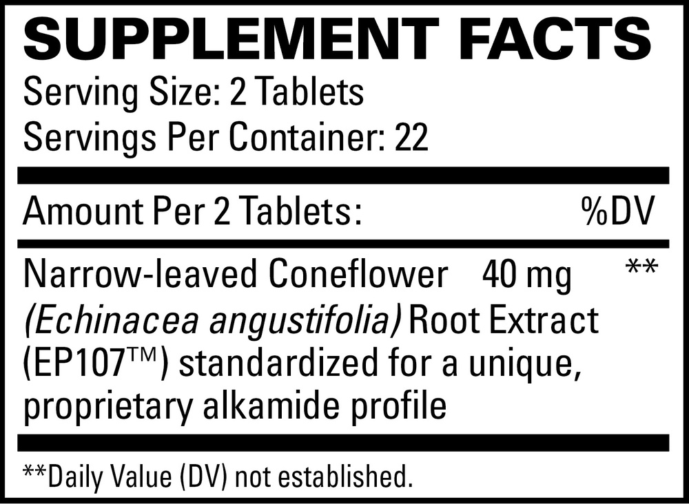 AnxioCalm Supplement Facts Label