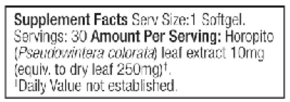 Vaginal Care Her Balance Supplement Facts Label
