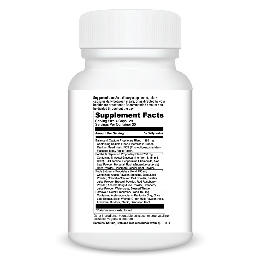 Clear Gi Supplement Facts Label
