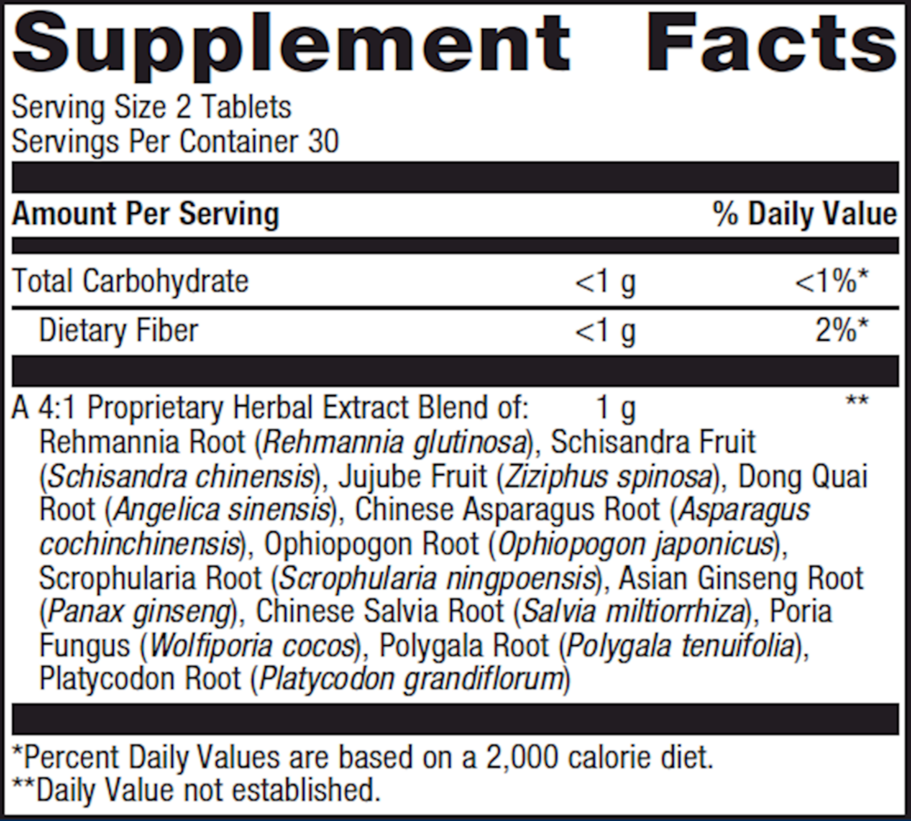 Serenagen Supplement Facts Label