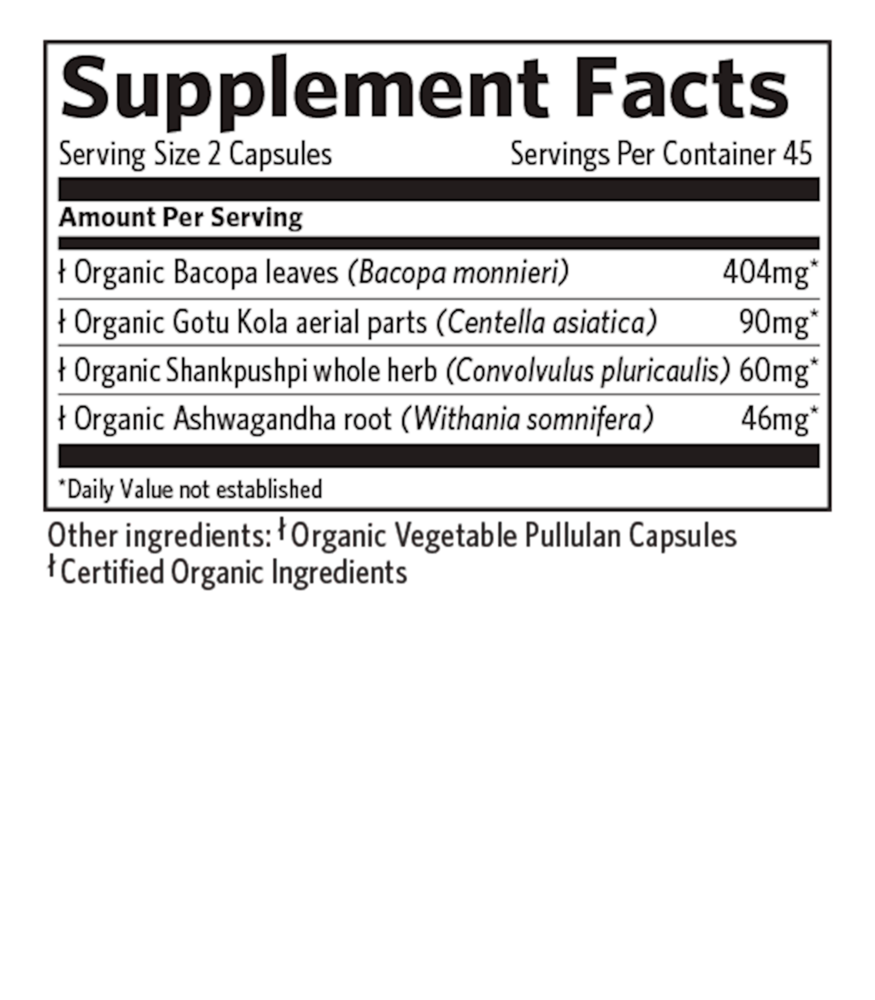 Joy! Supplement Facts Label