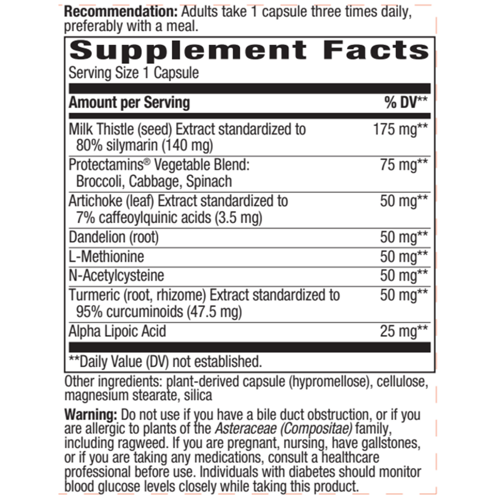 Super Thisilyn 60 veg caps Supplement Facts Label