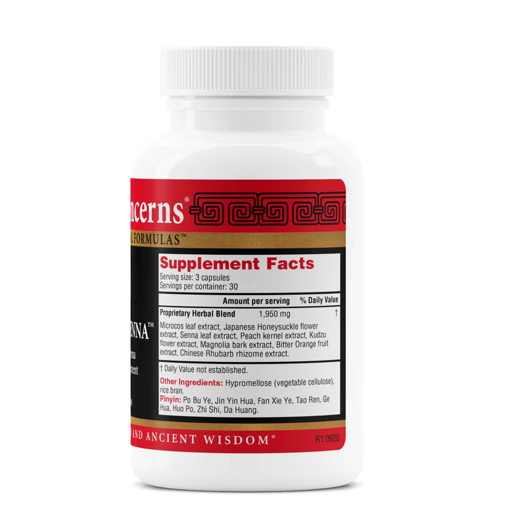 Gentle Senna Supplement Facts Label
