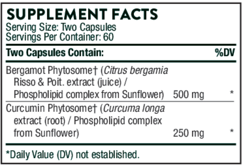 Metabolic Health Supplement Facts Label