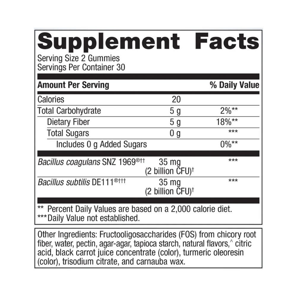 UltraFlora 3-in-1 Daily Probiotic Supplement Facts Label