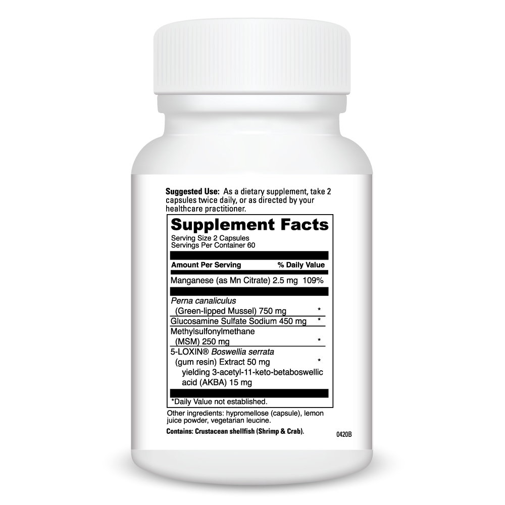 PERNA PRO Supplement Facts Label