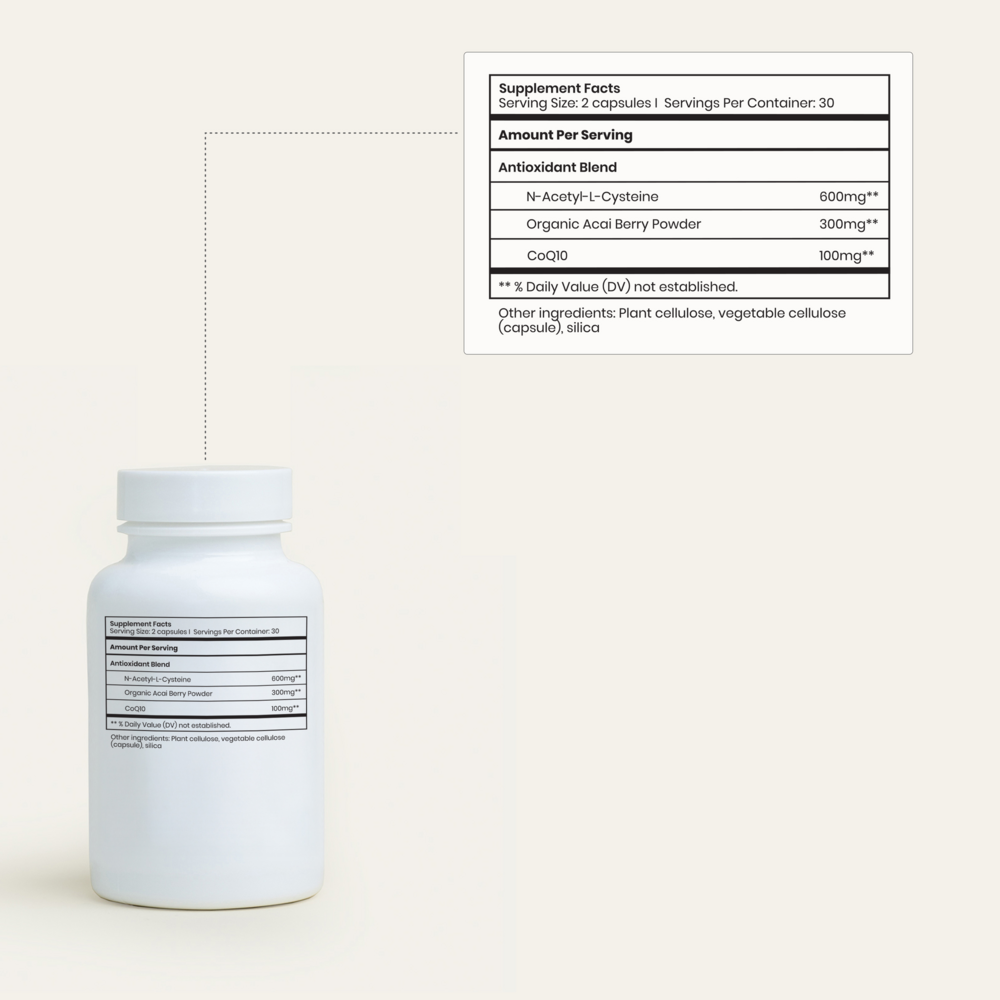 Fertility+ Support Supplement Facts Label
