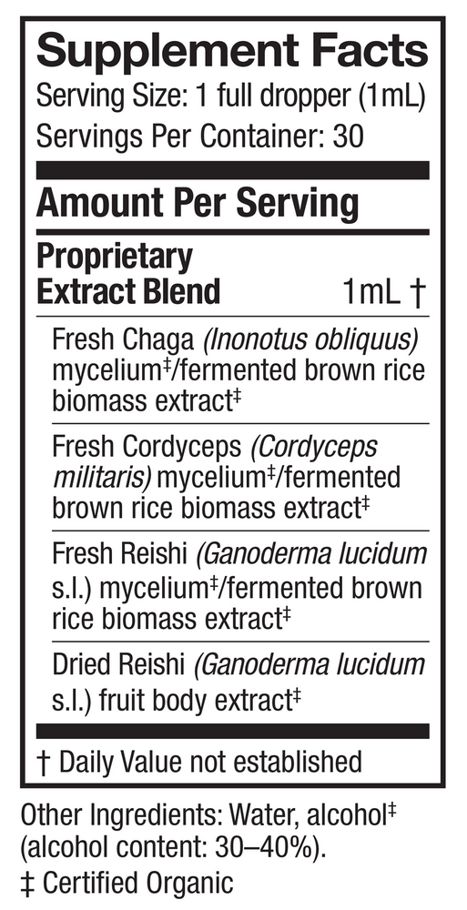Breathe EXTRACT Supplement Facts Label