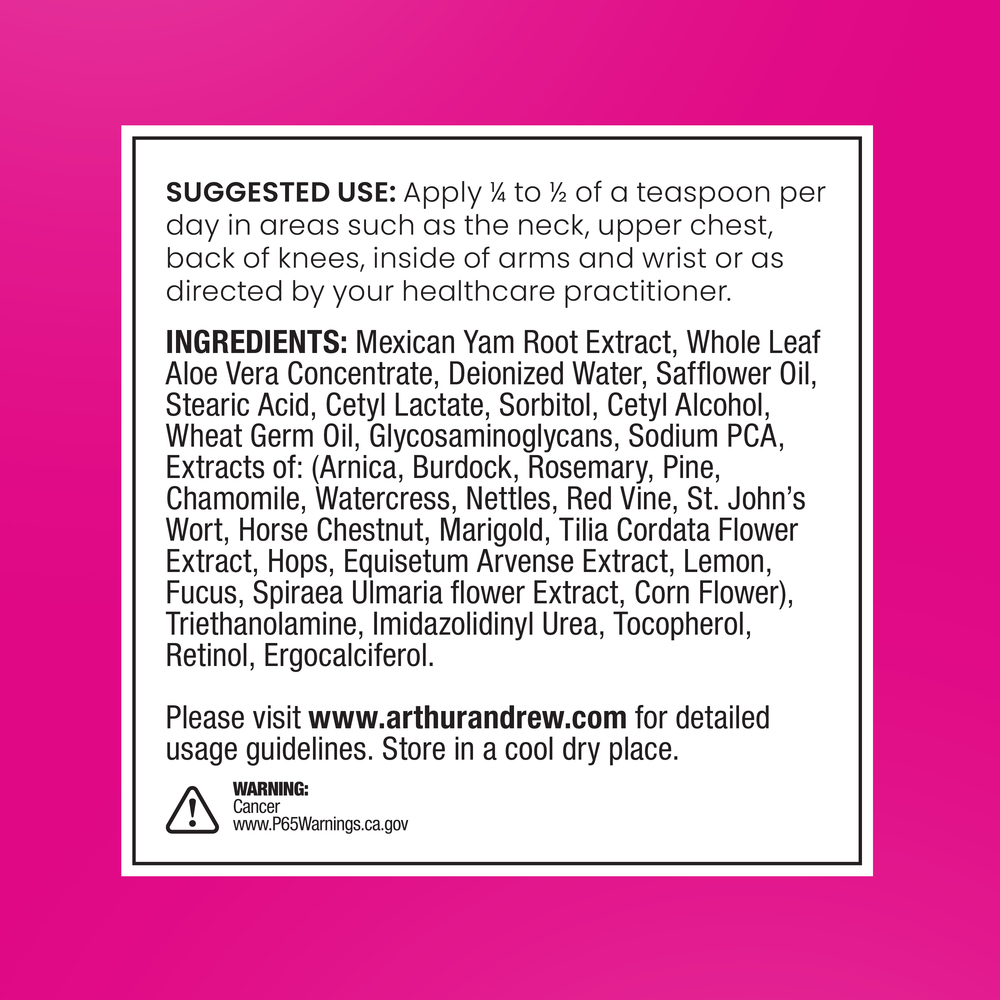 Proferia Progesterone Supplement Facts Label